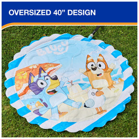 Soft-edged 40-inch mat supports safe water pooling