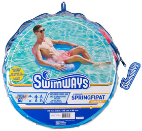 SwimWays Spring Float SunSeat adds color and style to any pool space.