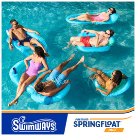 SwimWays Spring Float Premium Duo folded compact for storage.