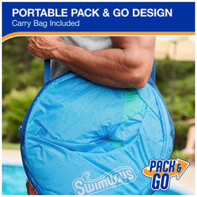 SwimWays Spring Float Suncatcher aqua blue design adds poolside style