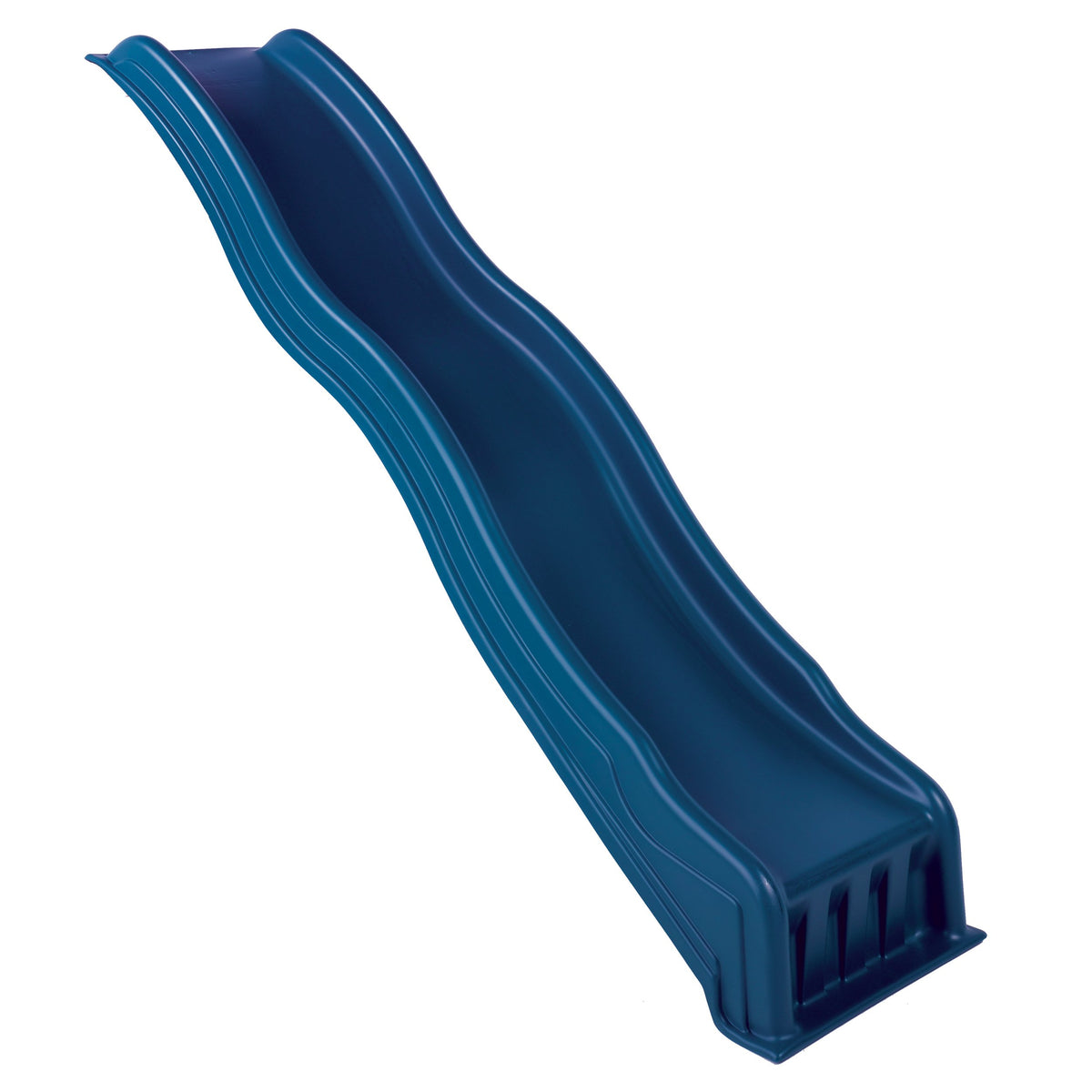 Cool Wave blue slide assembled with deck mounting in seconds for easy setup