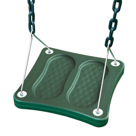 Swing-N-Slide NE 5041 stand-up swing platform in green for balanced backyard play