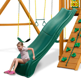 Swing-N-Slide Olympus Wave Slide on a 4-foot deck for smooth, fast play