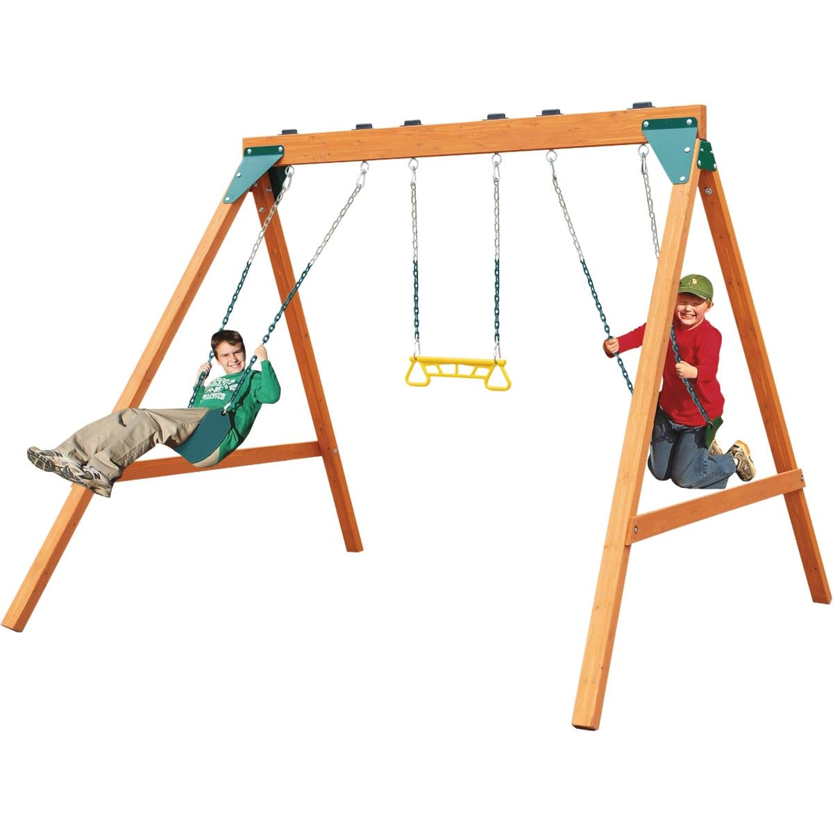 Swing-N-Slide Ranger backyard assembly shown with clear instructions for quick setup.
