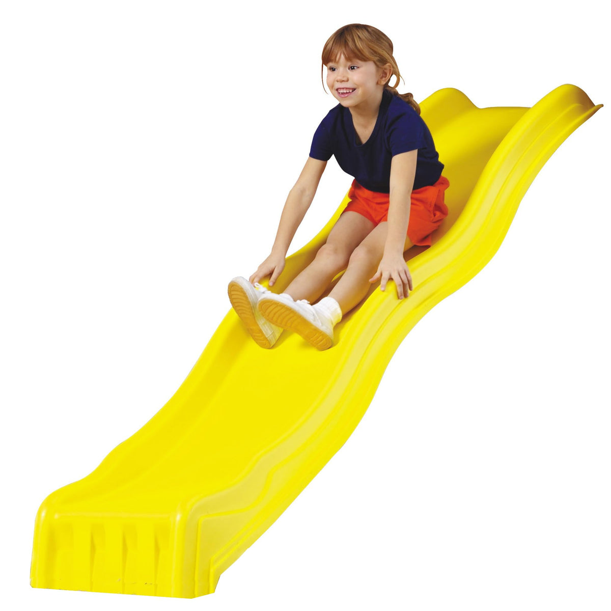 Swing-N-Slide 8 ft yellow plastic slide with smooth surface for easy family play