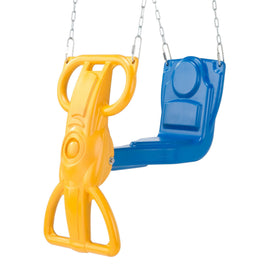 Swing-N-Slide Wind Rider Glider seat showing ergonomic design for comfort and coordination