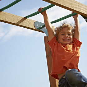 Swing-N-Slide hardware kit and mounting hardware for wooden playsets