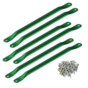 Swing-N-Slide WS 4564 metal monkey bars with six 21.5-inch rungs in green for backyard play