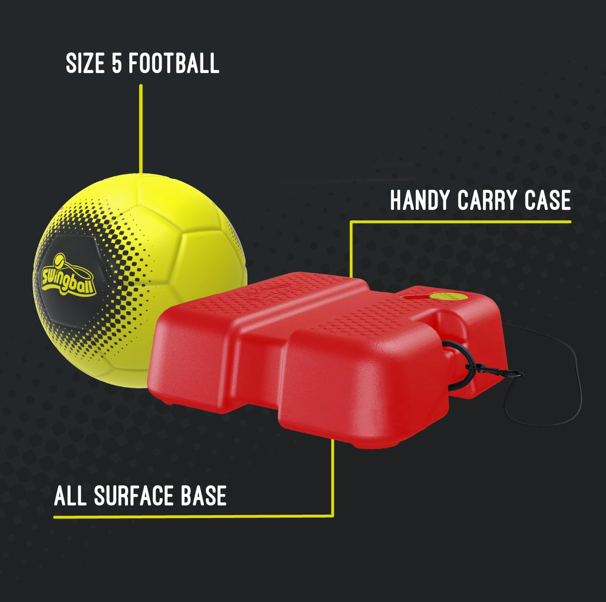 Swingball Reflex rebound action showing fast returns for timing drills