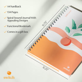 Switch Research Self-Love Journal interior pages offering daily reflection space