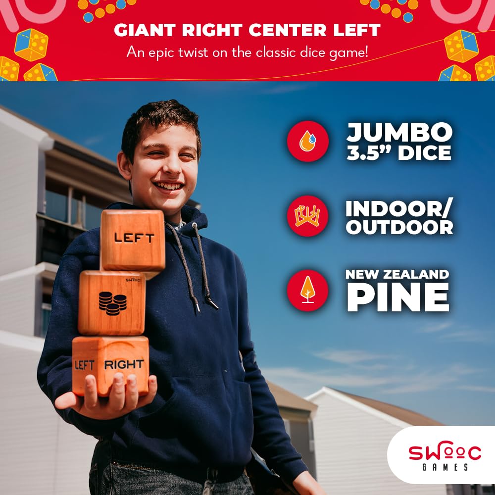 SWOOC all-weather dice set withstands sun and splash for poolside fun