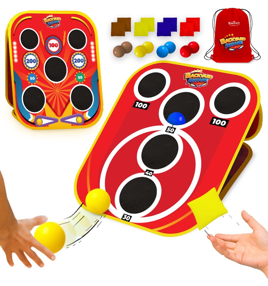 SWOOC Backyard Arcade bean bag toss for quick outdoor fun