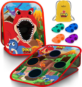 Swooc Dino Frenzy board setup enables effortless backyard play in seconds