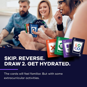 SWOOC DUNZO card game play setup image showing quick twist on classic.