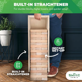 SWOOC Games eco-friendly NZ poplar wood with tree-planting certificate.