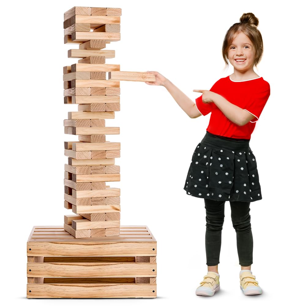 SWOOC giant tower blocks for backyard stacking and family fun