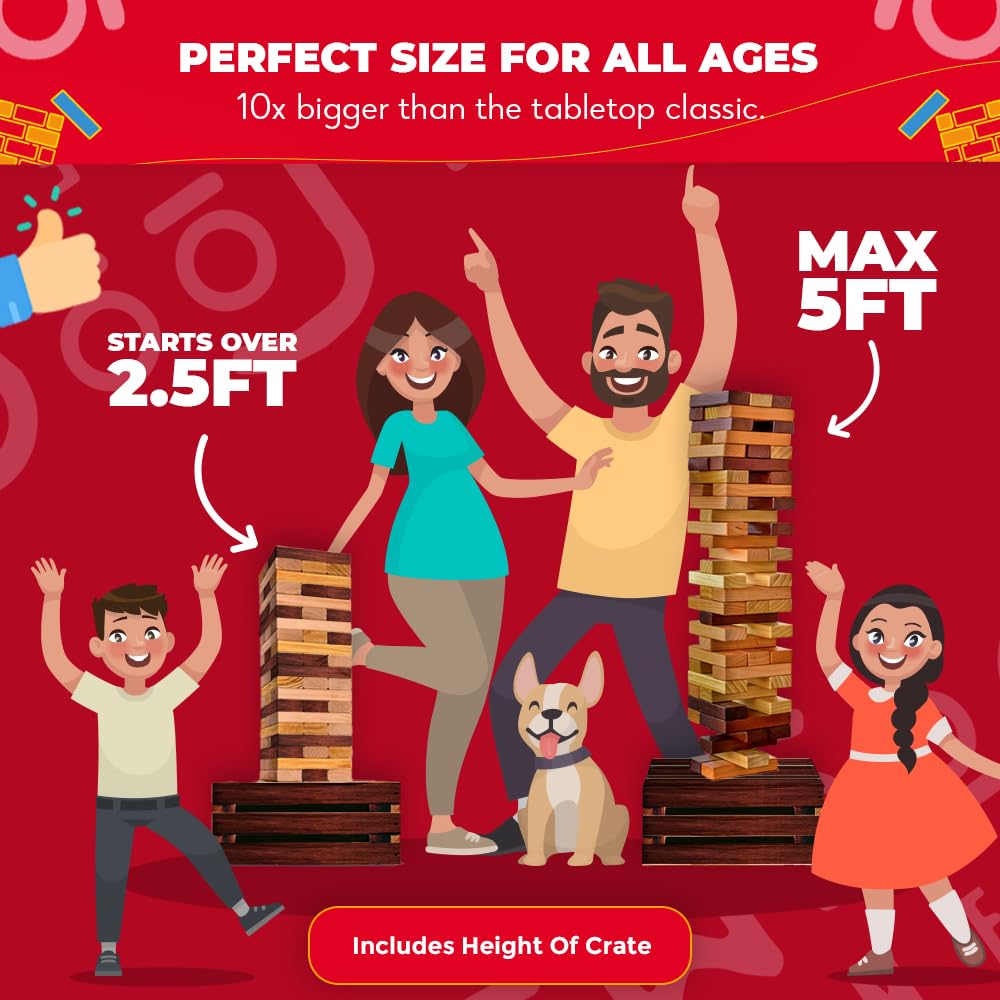 SWOOC 60-block giant set for backyard or park play.