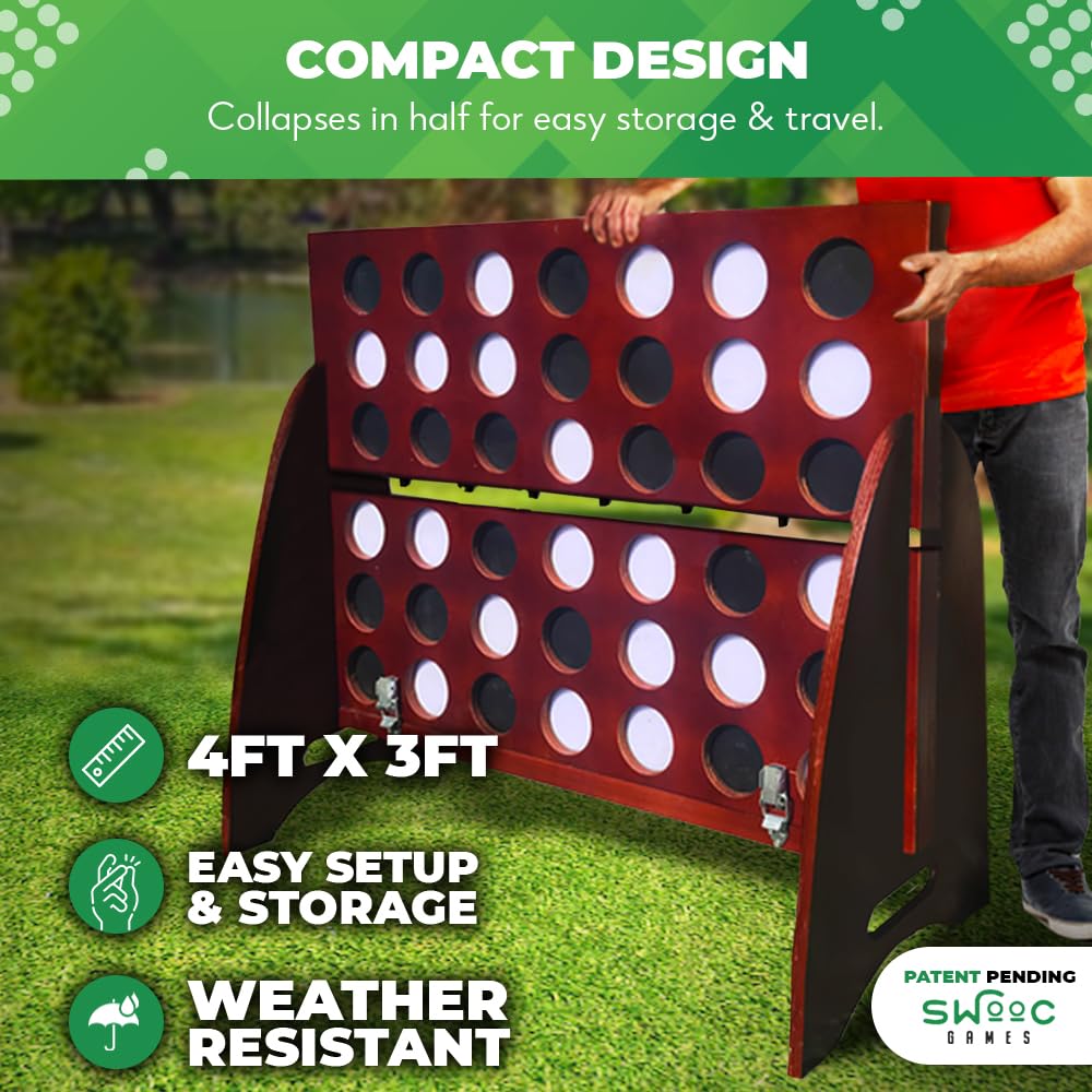 Swooc quiet giant 60-percent-quieter design reduces noise during play.