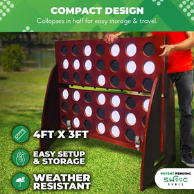 Swooc quiet giant 60-percent-quieter design reduces noise during play.