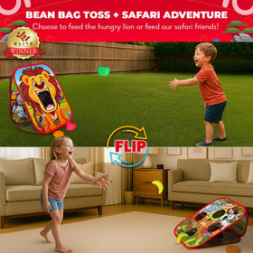 Swooc Safari Sling colorful safari board sparks imaginative play.
