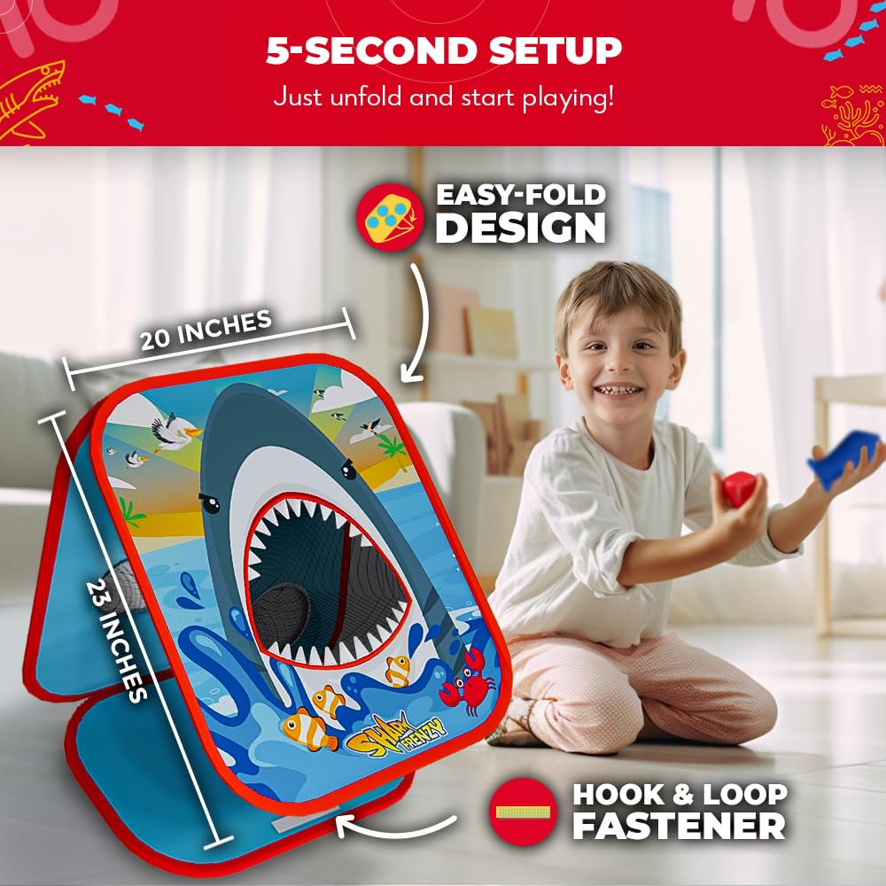 SWOOC Shark Frenzy easy-fold storage for travel and quick setup