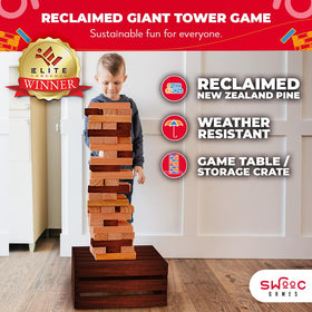 SWOOC storage crate and game table ready for outdoor use.
