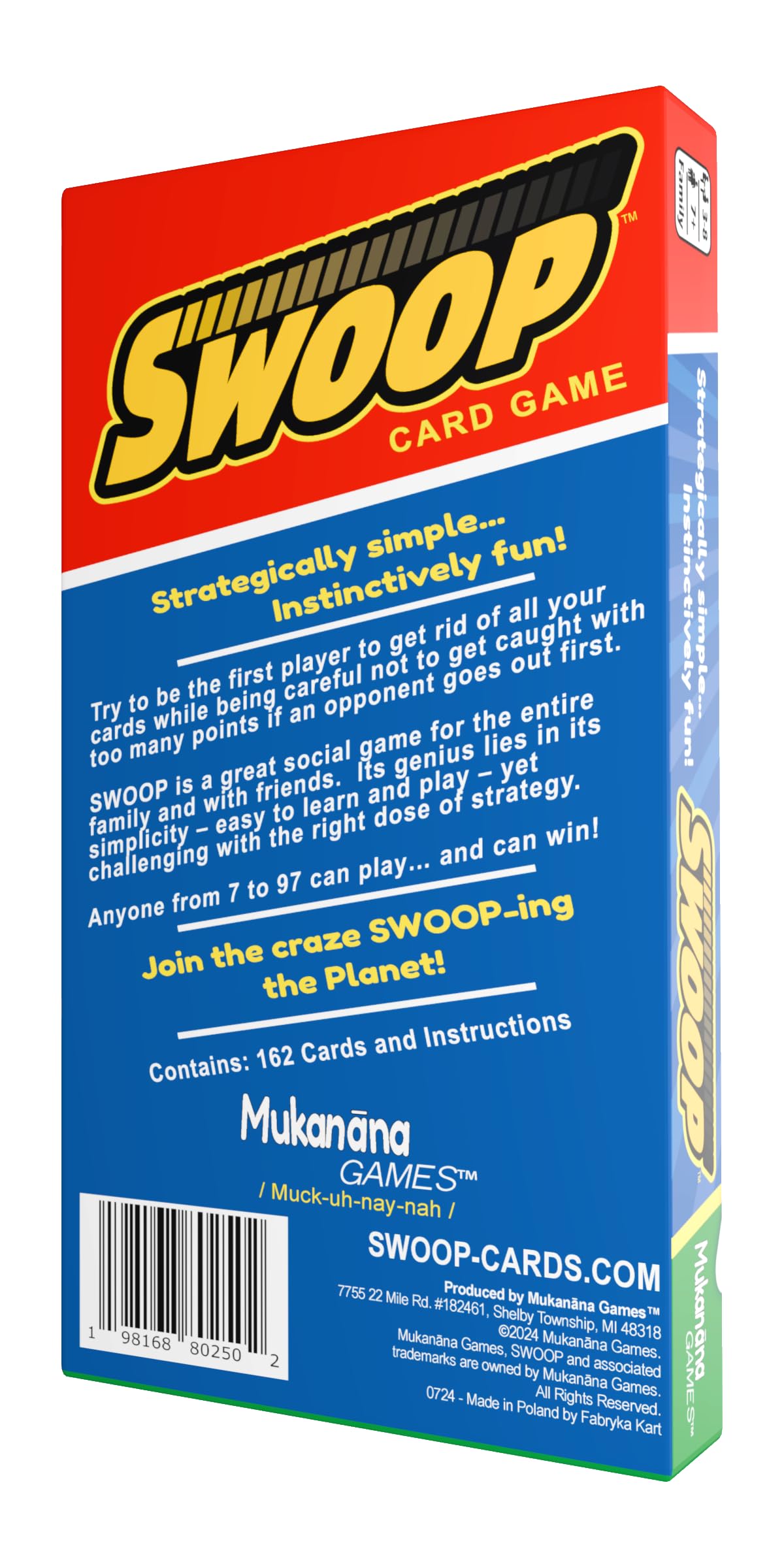 SWOOP Purple Expansion Deck shown as optional add-on for more players.