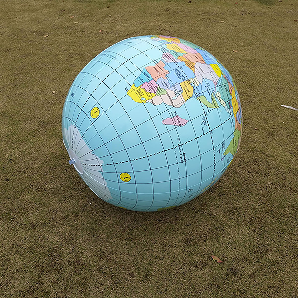 SWR colorful inflatable globe invites kids to explore geography through play