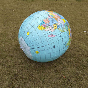 SWR colorful inflatable globe invites kids to explore geography through play