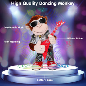 SWTOIPIG Punk molding monkey with glasses for engaging playtime.