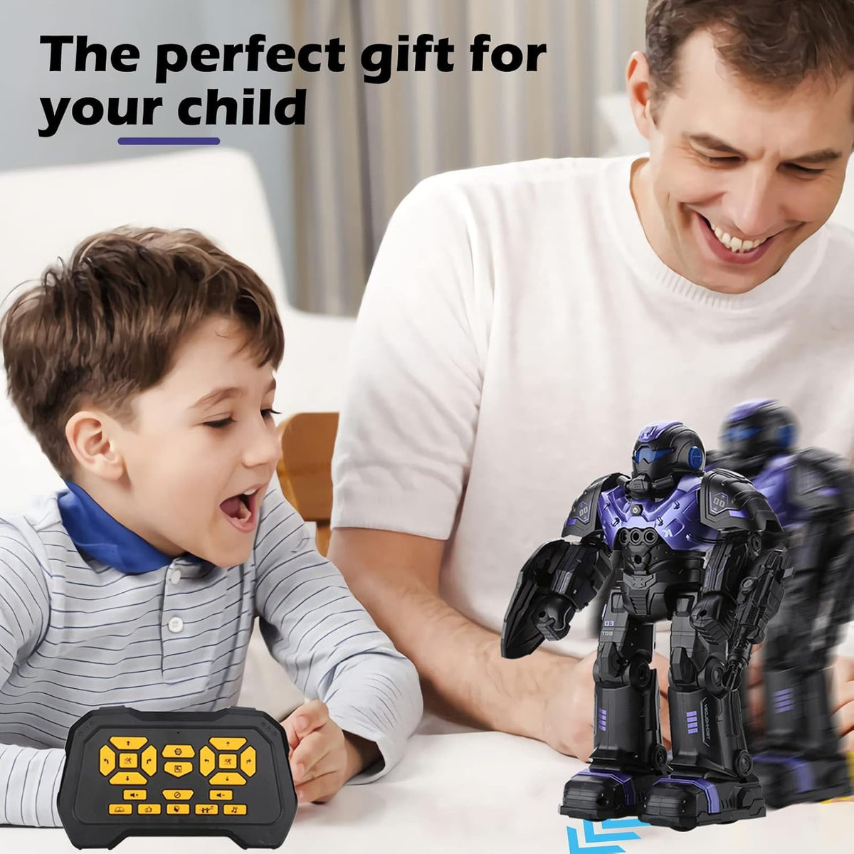 SWTOIPIG RC robot toy dancing to music for engaging play