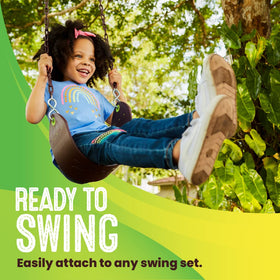 Swurfer ages 4 and up swing for family-friendly fun.