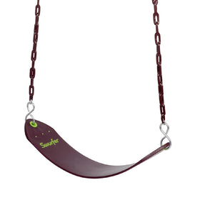 Swurfer belt swing seat offers a secure, comfortable backyard ride.