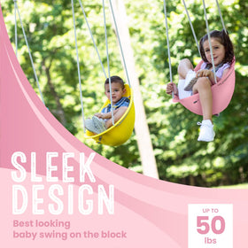 Swurfer Coconut rose pink 3-point harness adjusts for growing child.