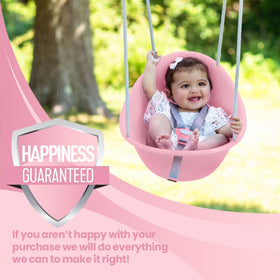Swurfer Coconut suitable for ages 6-36 months with safe swing design.