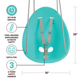 Swurfer Coconut includes hardware for quick, simple installation