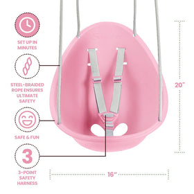 Swurfer Coconut quick click locking system ensures secure setup.