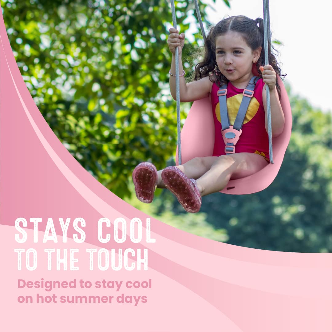Swurfer Coconut soft braided rope remains gentle against skin during play.