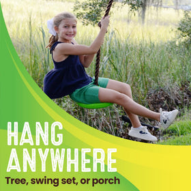 Swurfer Disco Tree Swing sturdy handles enable active play