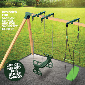 Swurfer heavy-duty bracket demonstrates 6000 lb capacity for durable family use.