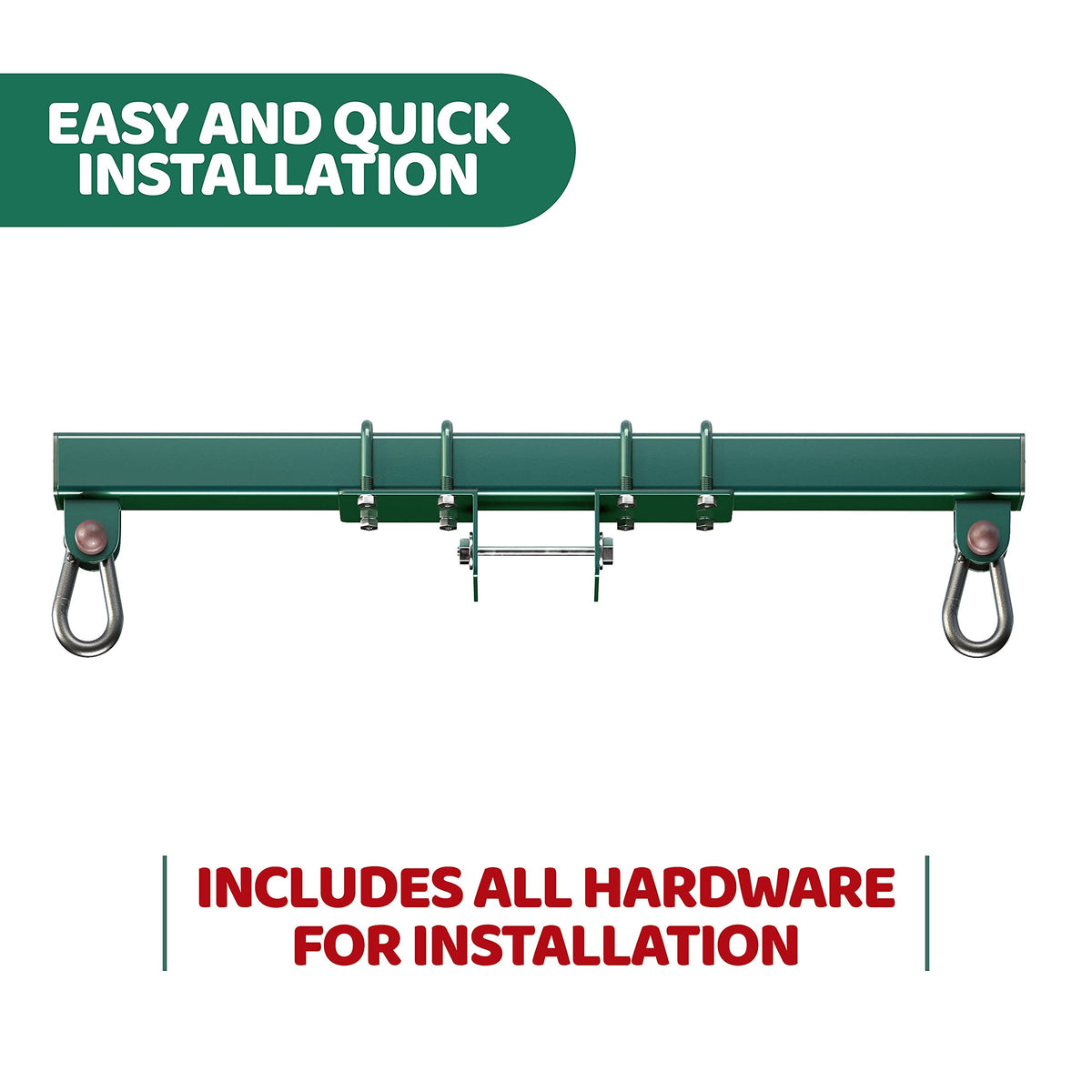 Swurfer installation hardware included for quick, step-by-step mounting.