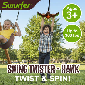 Swurfer Ninja Twister Hawk design adds visual fun and imaginative play.