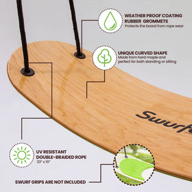 Swurfer TreeSkate easy installation simplifies backyard setup.