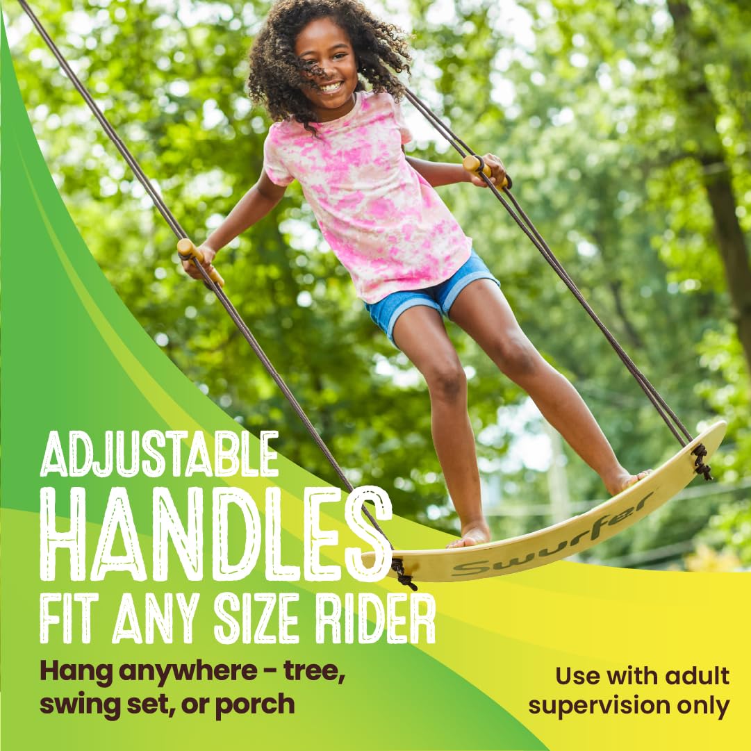 Swurfer TreeSkate grip tape provides traction for confident air surfing.