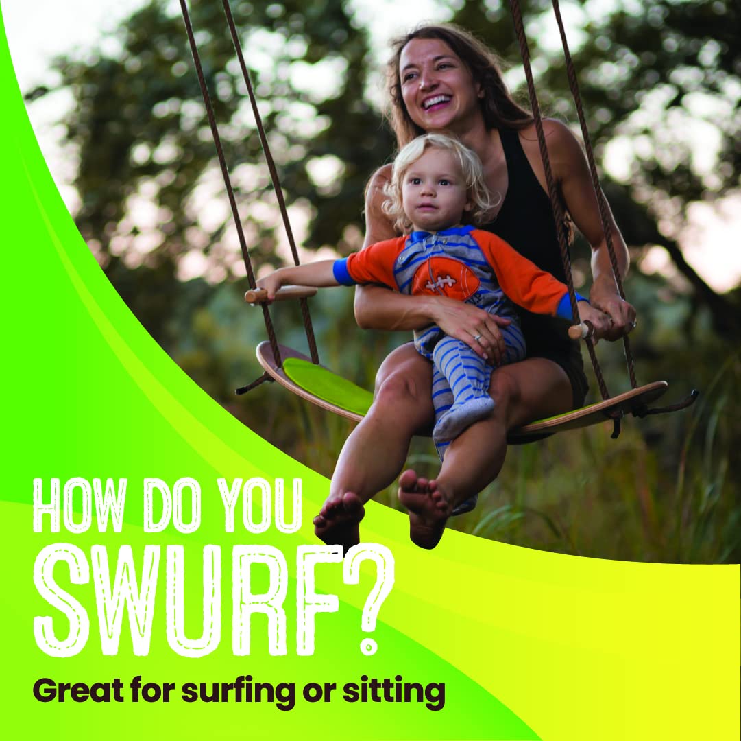 Swurfer TreeSkate supports up to 200 lbs for family use.