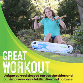 Swurfer TreeSkate grip tape provides traction for safe air surfing