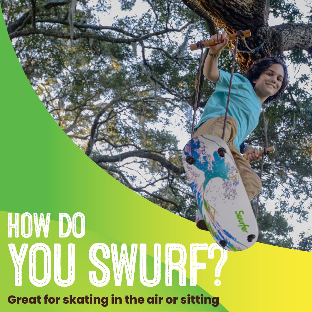 Swurfer TreeSkate weather-resistant finish for durable outdoor use