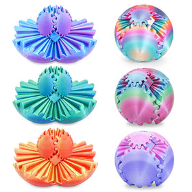 Sybedu Gear Ball fidget toy with gradient colors for tactile focus.