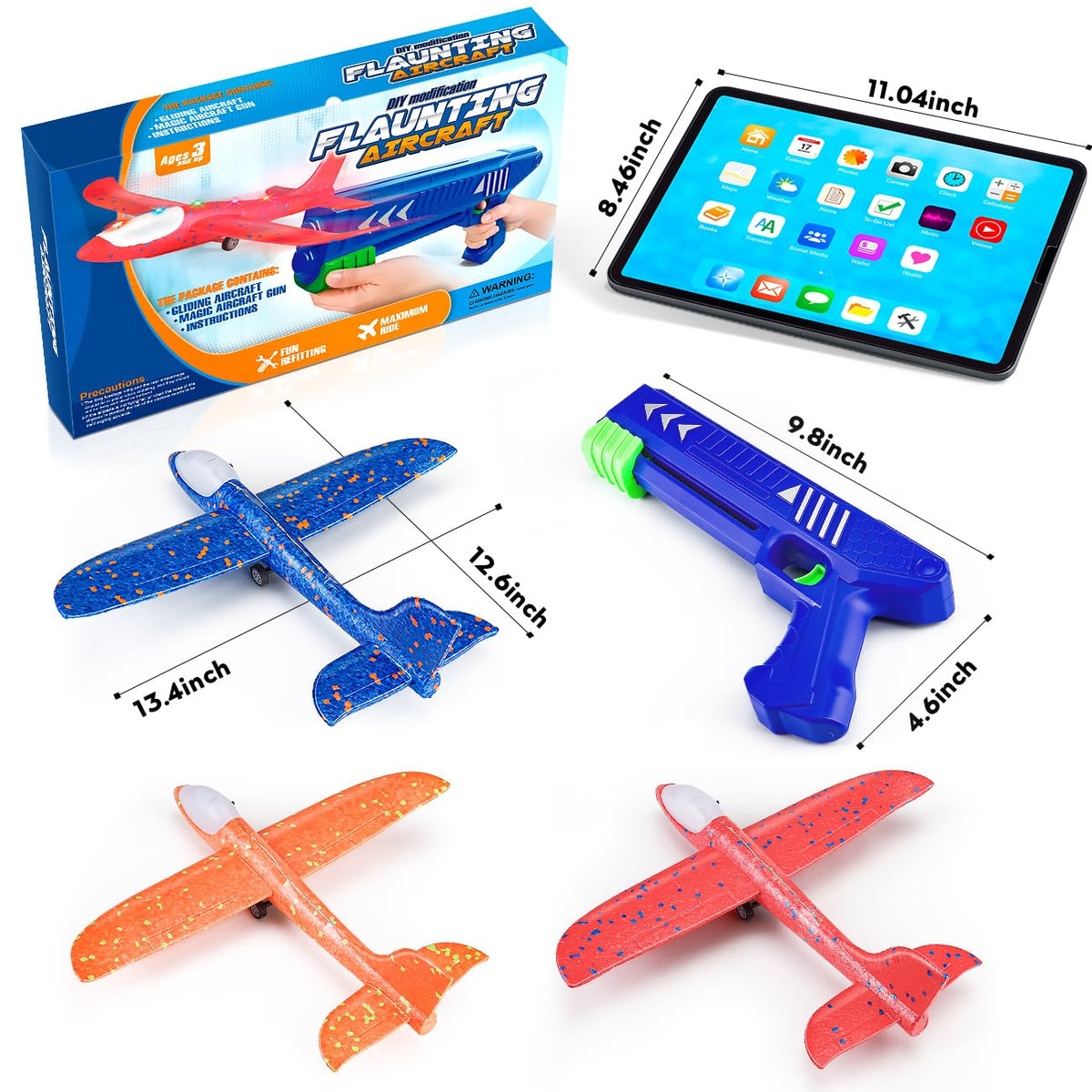 SYHLN includes 1 launcher and 3 planes for easy outdoor sessions.