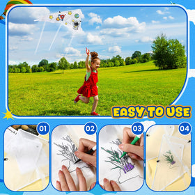 Syhood 164 ft/50 m kite string enables long, stable launches.